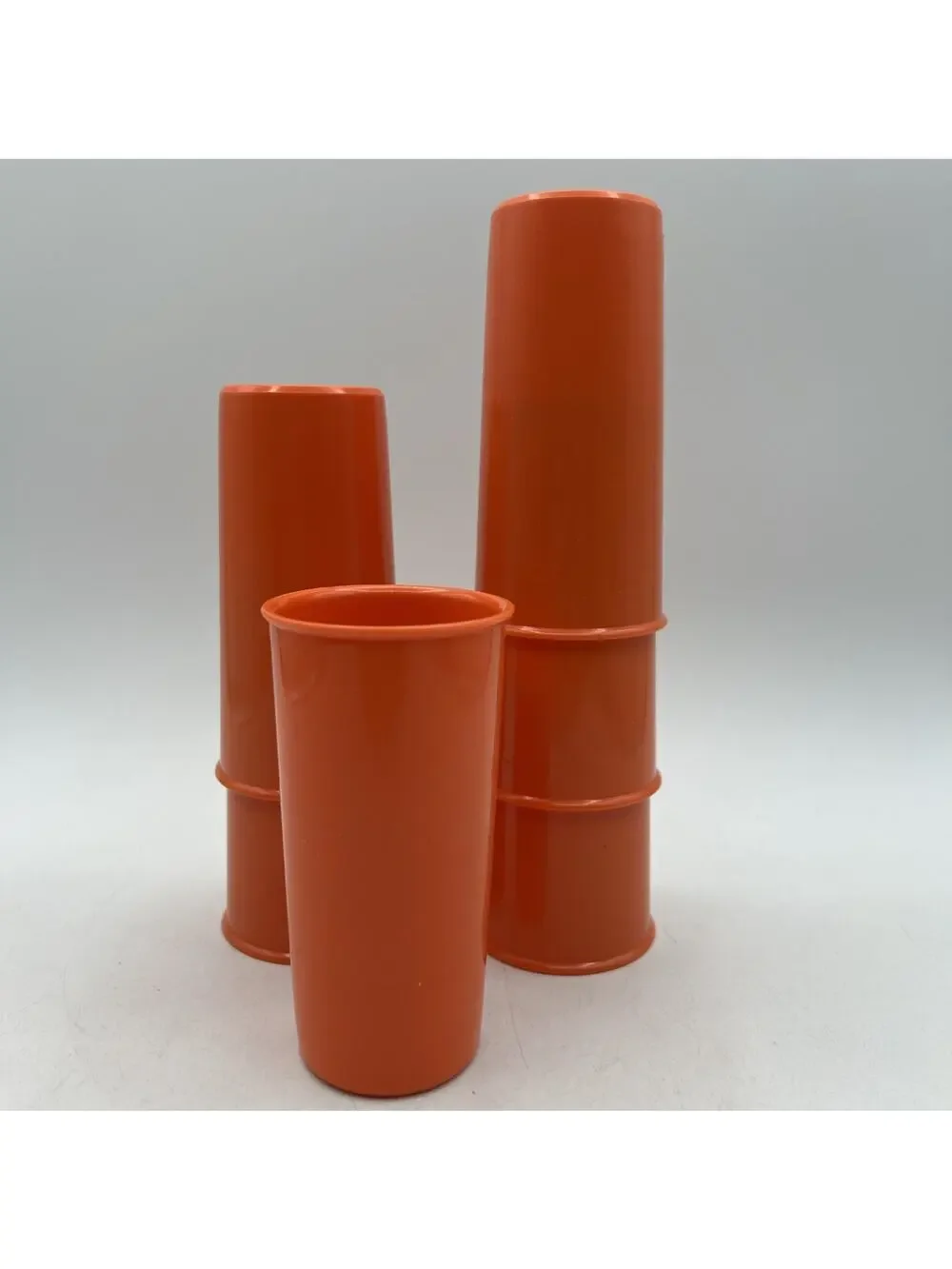 Set 6 Tupperware 117 Orange 6 oz Drinking Tumbler Cup Small Juice 4